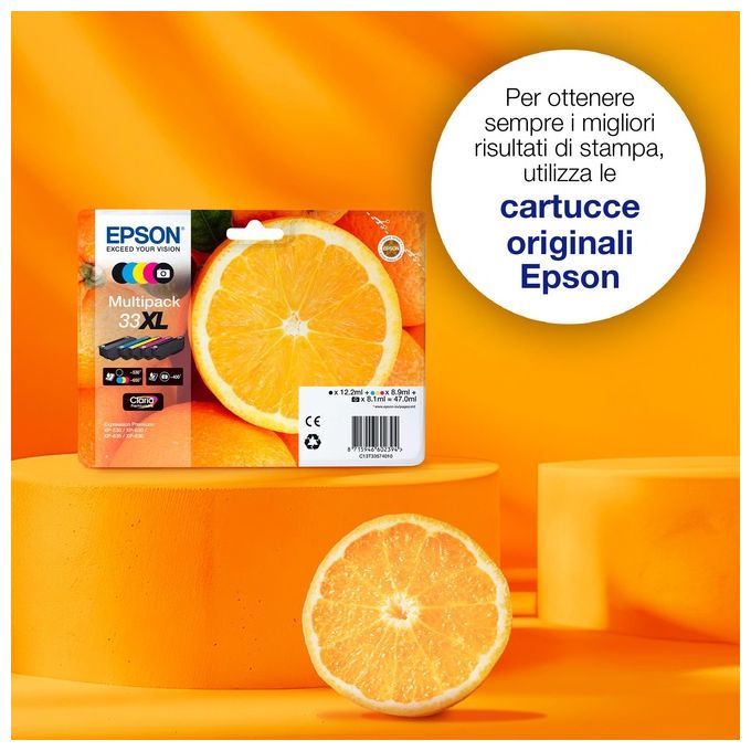 Epson 33XL 8.9 ml misura XL magenta originale blister cartuccia dinchiostro per Expression Home XP-635, 830, Expression Premium XP-530, 540, 630, 635, 640, 645, 830, 900