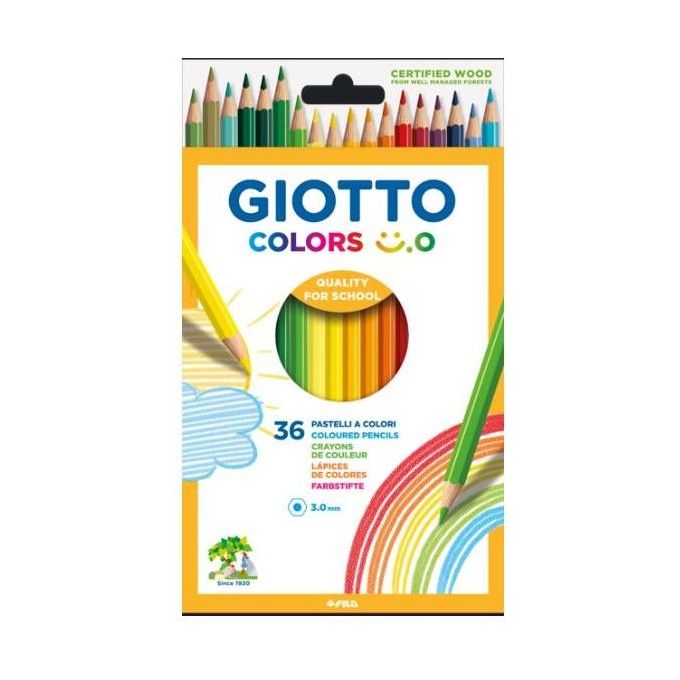 Giotto Confezione 36 Pastelli Colors Smile Assortiti