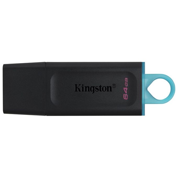 Kingston DataTraveler Exodia DTX-64GB Flash Drive USB 3.2 Gen 1 con Cappuccio Protettivo e Anello Portachiavi in Colori Multipli