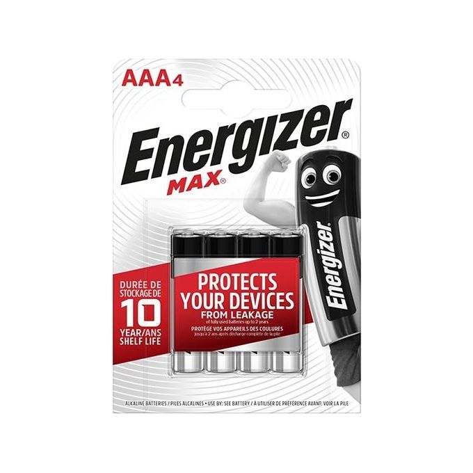 Energizer Confezione 4 Max Alkaline AAA CHP4