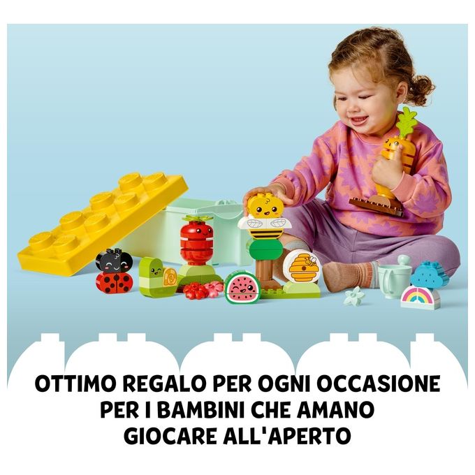 LEGO DUPLO 10984 My First Giardino Biologico, Giochi Educativi Impilabili per Neonati e Bambini da 1,5 anni in su