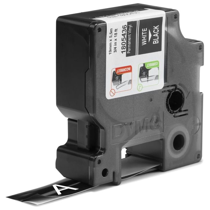 Dymo Nastro 19mmx 5 5m Vinile Bi Ne