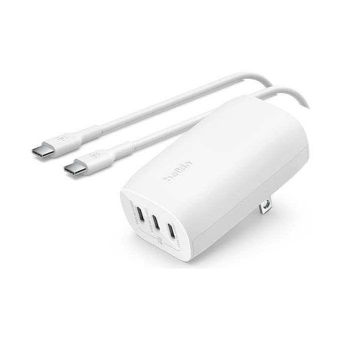 Belkin BoostCharge Caricabatteria da Parete a 3 Porte USB-C con PPS da 67W