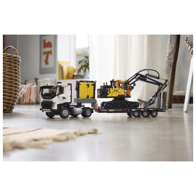 Lego Technic Autocarro Volvo FMX Ed Escavatore Elettrico EC230