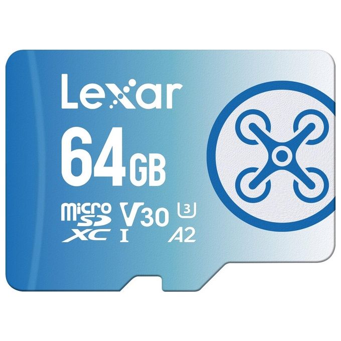 Lexar 933070 Memoria microSDxc 64Gb HC Fly Uhs-i a2 v30
