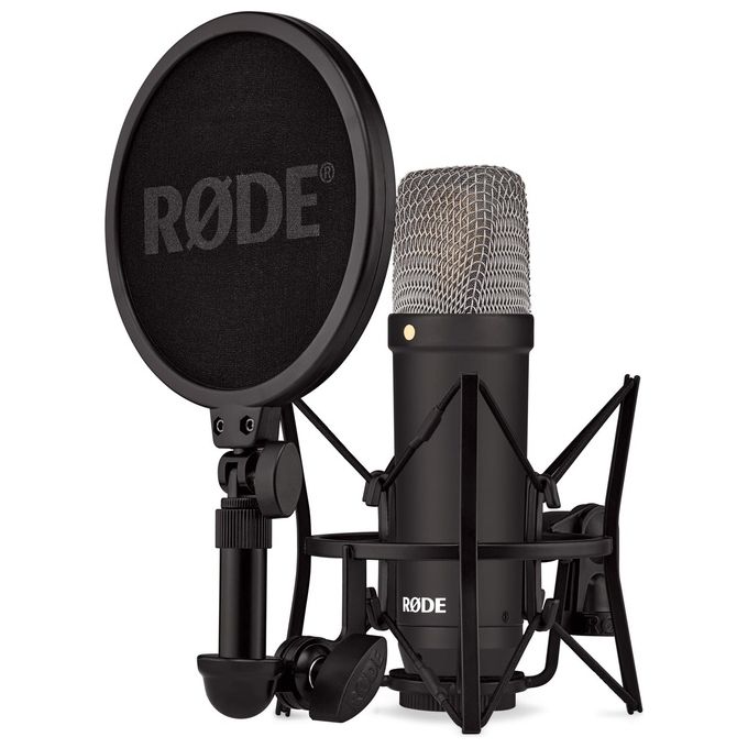 Rode Nt1 Signature Series Microfono a Condensatore a Grande Diaframma con Shock Mount Nero