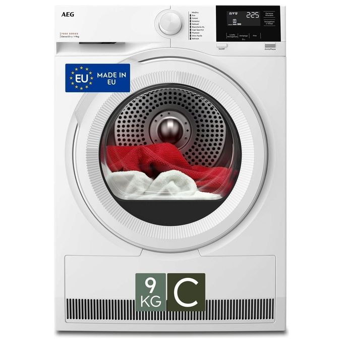 AEG serie 7000 TR7G93W Asciugatrice a pompa di calore 9Kg Classe A SensiDry Easy Clean