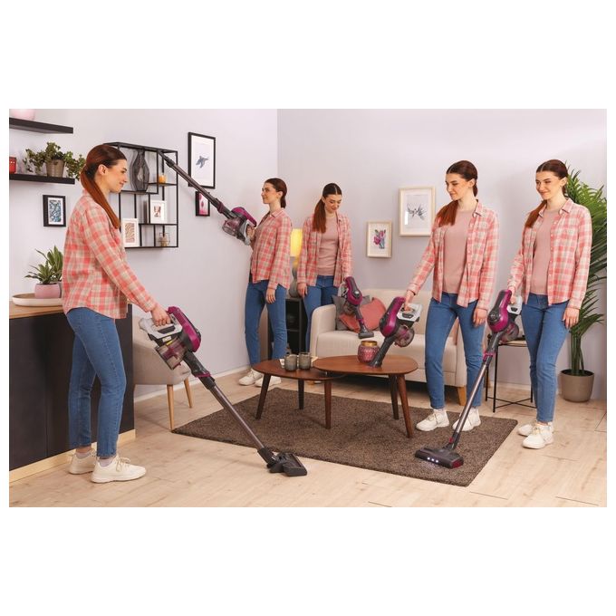 Hoover HF1 HF110P 011 Scopa Elettrica Senza Sacchetto 0.9 Litri 170W Magenta