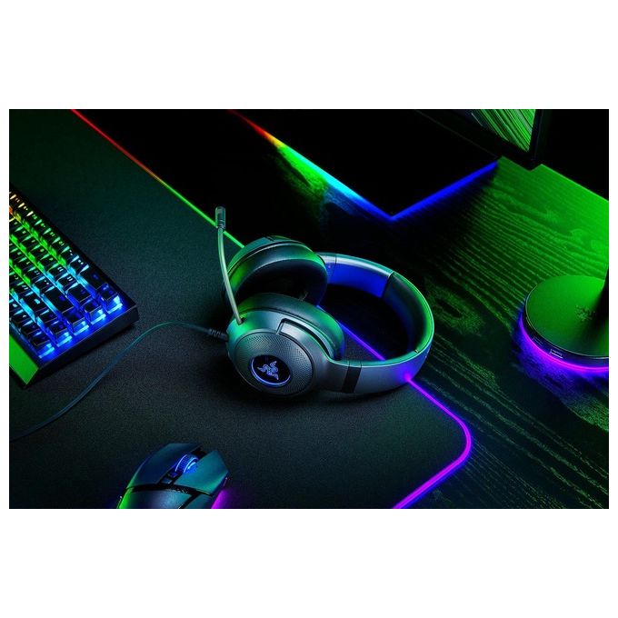 Razer Kraken V3 X Cuffie Cablate USB da Gaming Comfort Ultraleggero Nero
