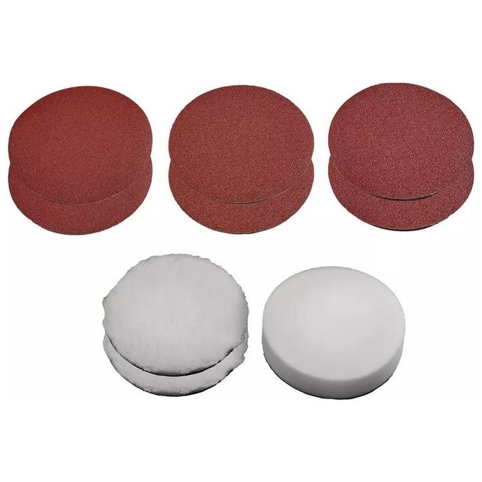 Einhell Set dischi e platorello di ricambio per lucidatrice per auto da 150mm