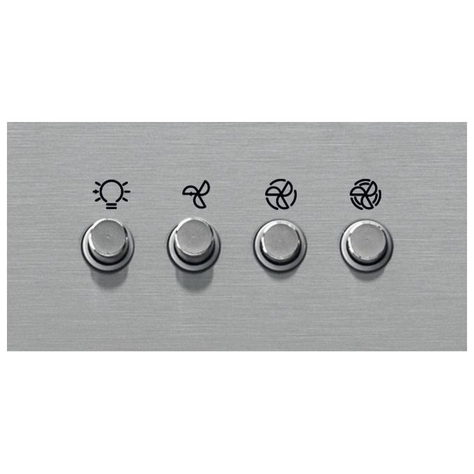 Whirlpool AKR 559-3 IX Cappa Aspirante a Parete 3 Velocita' Classe energetica D Portata 430 m³-h 89,8 cm Acciaio Inox