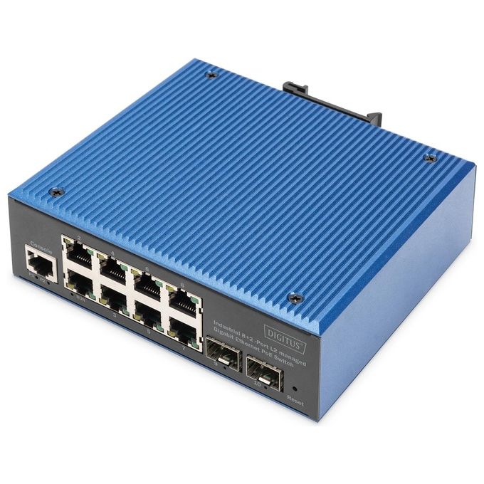 Digitus Switch Industriale Gigabit Ethernet Poe Gestito a 82 Porte L2