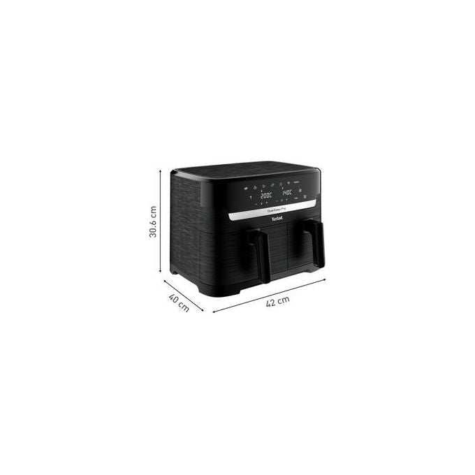 Tefal EY 901 N Dual Easy Fry Essential Friggitrice ad Aria a Doppia Camera