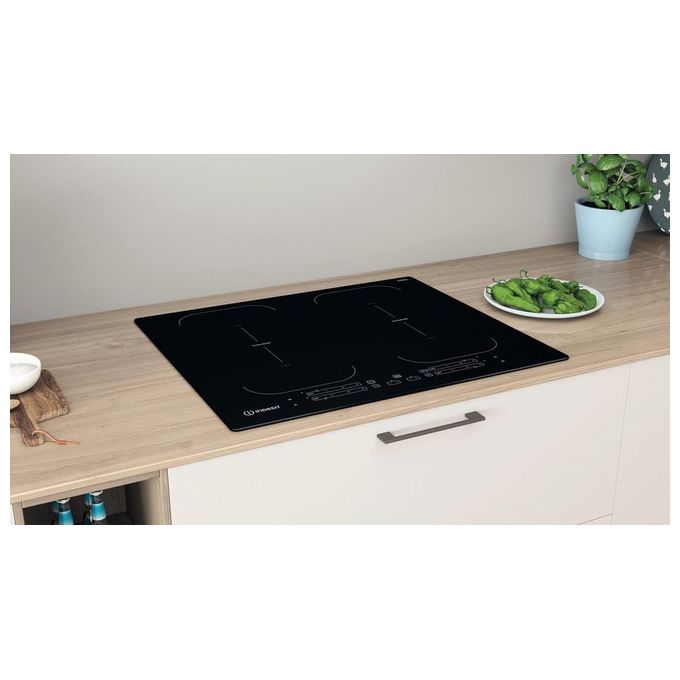 Indesit IB 88B60 NE Piano Cottura a Induzione 4 Zone 60 cm Nero