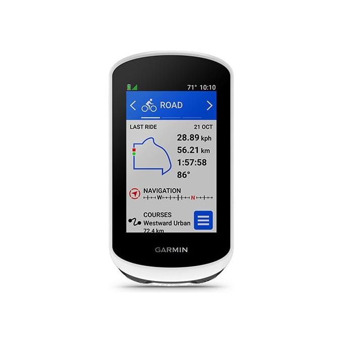 Garmin 010-02703-10 Edge Explore 2 Computer da bicicletta wireless Display touch 3'' Risoluzione 240 x 400 Pixel Memoria 16 GB Durata batteria 16 h GPS GLONASS IPX7 colore Nero Bianco