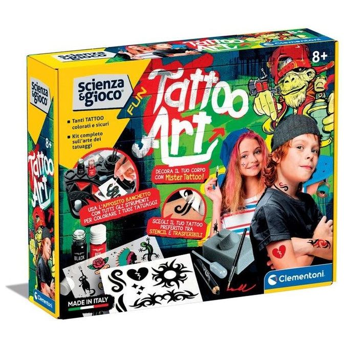 Clementoni Scienza e Gioco Fun Tattoo Art