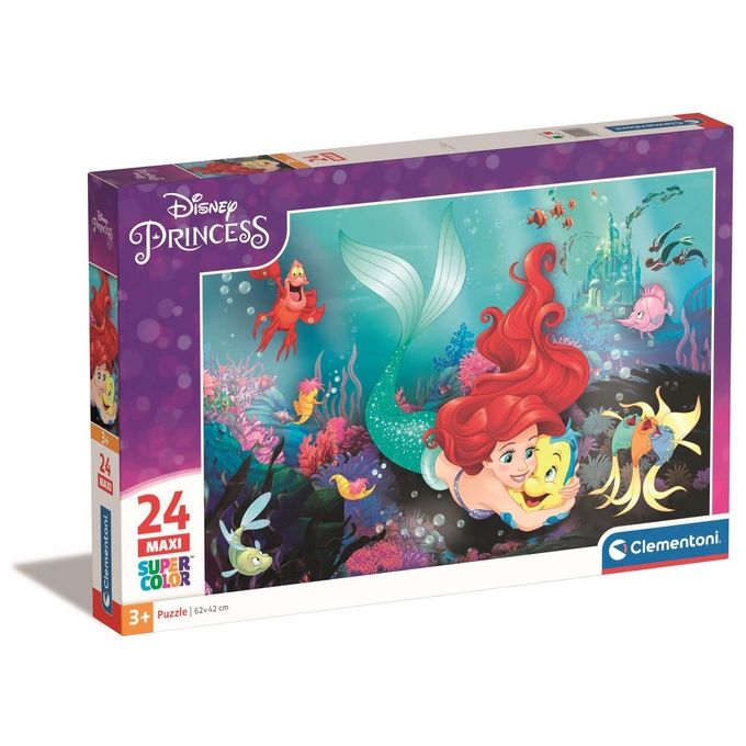 Clementoni Puzzle da 24 Pezzi Maxi Little Mermaid