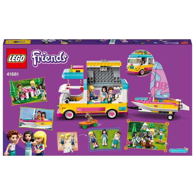 LEGO Friends Camper Van nel Bosco con Barca a Vela