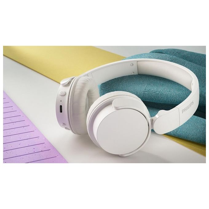 Philips Cuffia On-ear Wireless Bass White