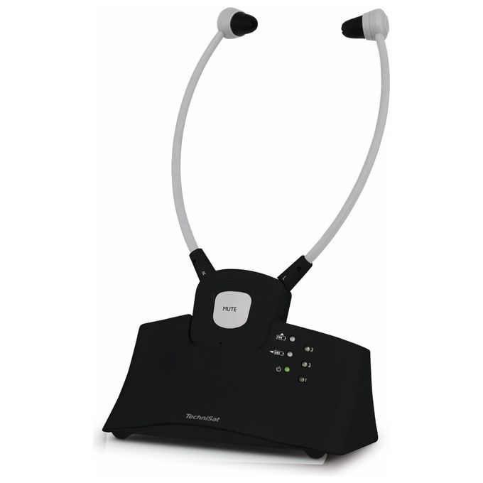 Technisat Stereoman ISI 3 Cuffie Wireless Stereo per TV Nero