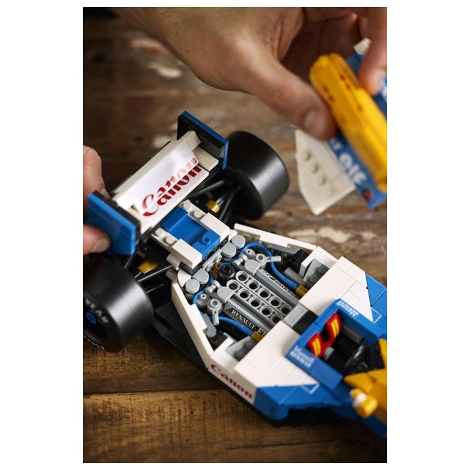 LEGO Icons Williams Racing FW14B e Nigel Mansell - Modellino di Auto F1 da Costruire con Minifigure del Pilota da Collezione, Trofeo e Supporto da Esposizione, Idea Regalo Adulti, Uomo o Donna 10353