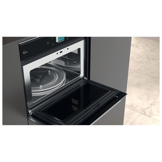 Hotpoint MP 9P6 IX HA Microonde con Grill Tecnologia Multiwaves Dynamic Air Capacita'40 Litri 900 W Crisp Fry Nero