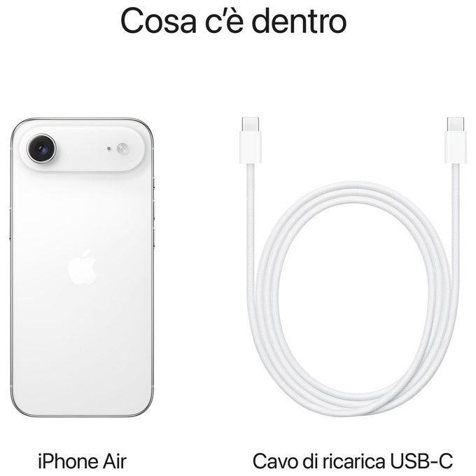 Apple, iPhone Air, 1TB, Bianco Nuvola