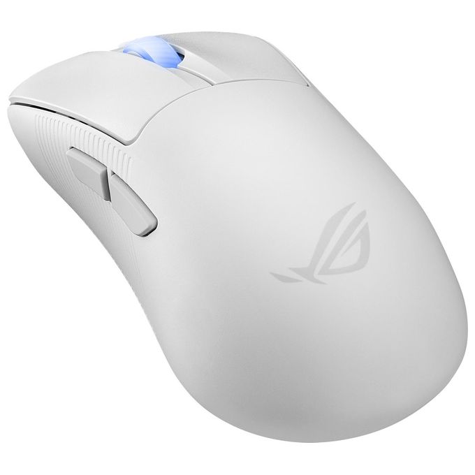 ASUS ROG Keris II Ace Wireless AimPoint White Mouse Mano Destra RF Wireless  Bluetooth  USB Type-A Ottico 42000 DPI