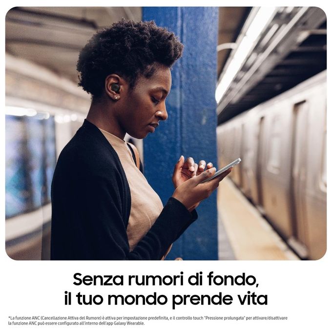 [ComeNuovo] Samsung Galaxy Buds FE Bluetooth True Wireless Cancellazione Attiva dei Rumori Fit Ergonomico Bianco