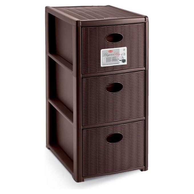 Stefanplast Cassettiera P.3 Elegance Moka 30x40x60cm