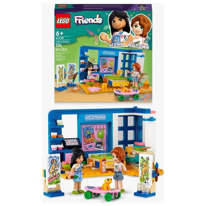 LEGO Friends 41739 La cameretta di Liann, Camera da Letto a Tema Artistico con Mini Bambolina Autumn, Giochi per Bambini 6+