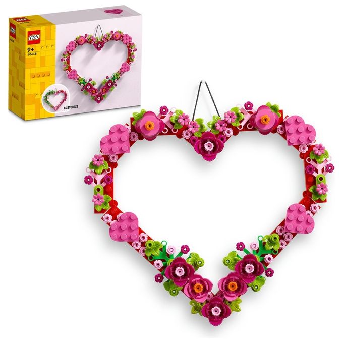 LEGO Creator 40638 Cuore Ornamento, Gioco da Costruire per Bambini 9+, Decorazione per Casa, Idea Regalo per Festa della Mamma