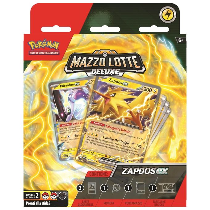 Gamevision Carte da Gioco Pokemon Mazzo Lotte Deluxe Ninetales EX e Zapdos EX