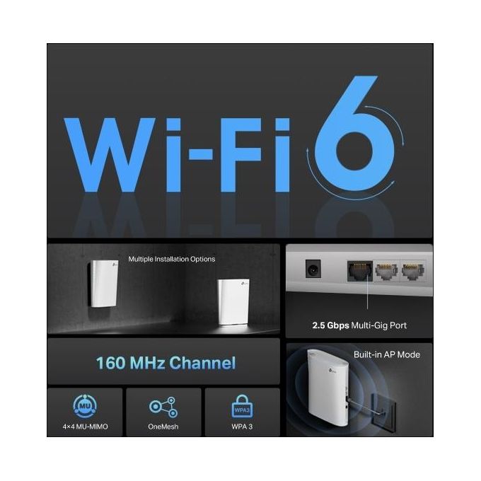 TP-Link AX6000 Mesh Wi-Fi 6 Bianco