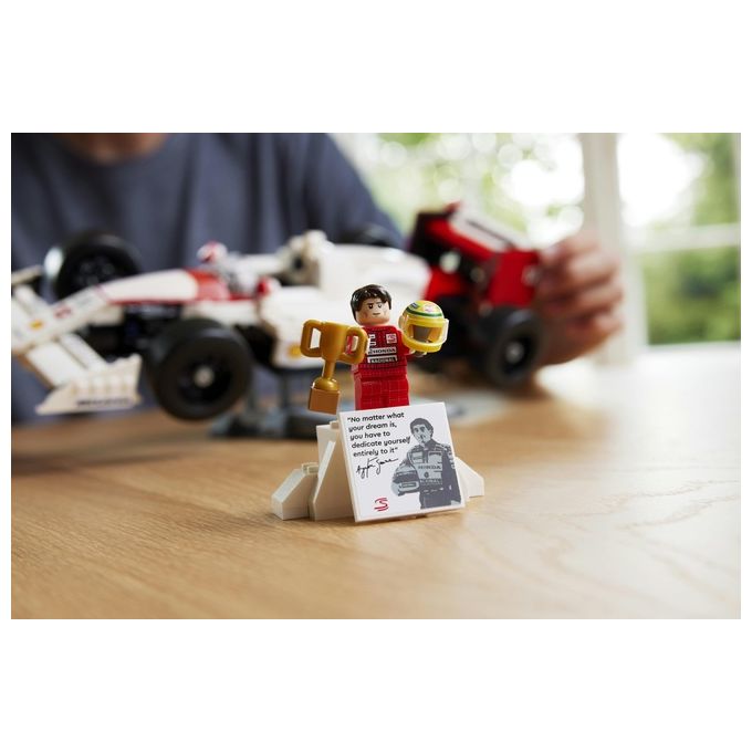 LEGO 10330 Icons Modellino da Costruire McLaren MP4-4 con Minifigure di Ayrton Senna 693 pezzi colore Nero