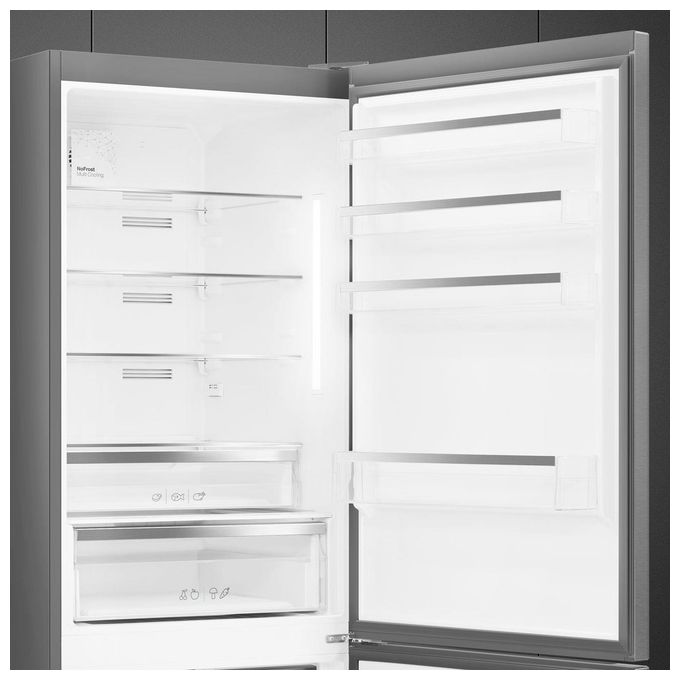 Smeg FC48XDNE Frigorifero Combinato Libera installazione 481 Litri No Frost Classe E Inox