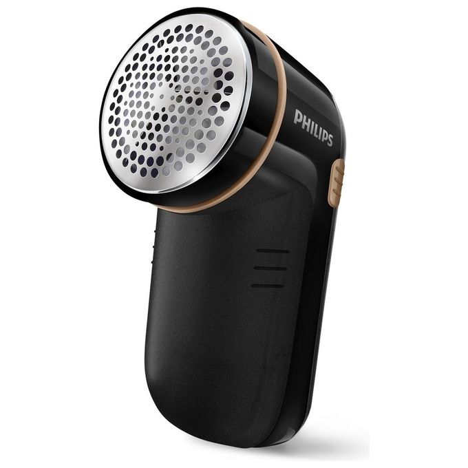 Philips GC026-80 – Levapelucchi a batterie, lama rotante ampia, funzioni: regolazione altezza, contenitore pelucchi rimovibile, spazzolina pulizia, colore nero
