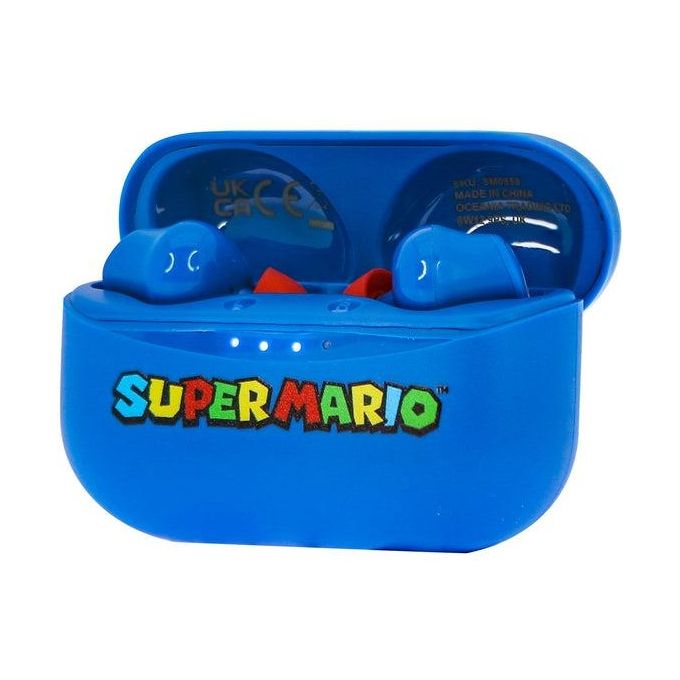 4Side Super Mario Blue Earpods Auricolari