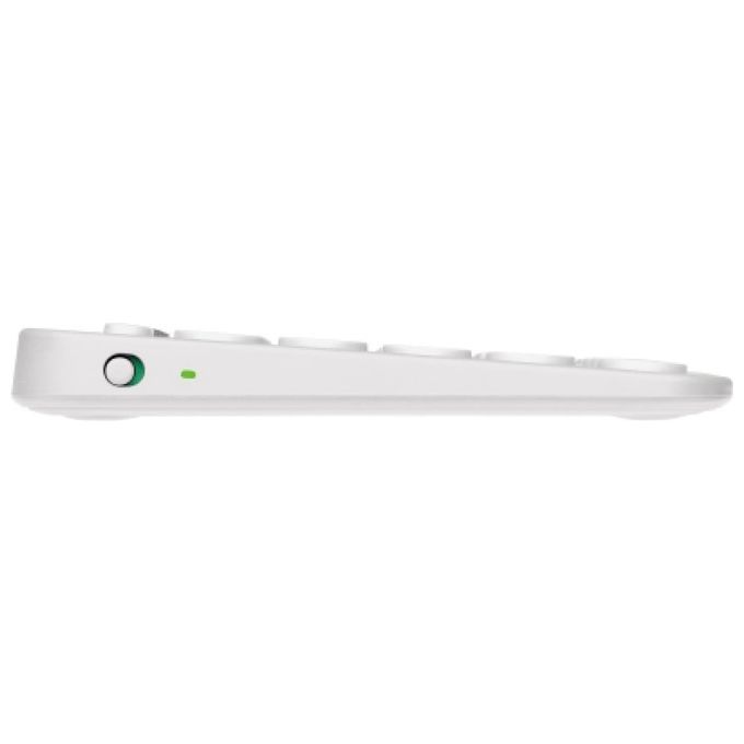 Logitech Pebble Keys 2 K380s Tastiera RF senza Fili  Bluetooth QWERTY Italiano Bianco