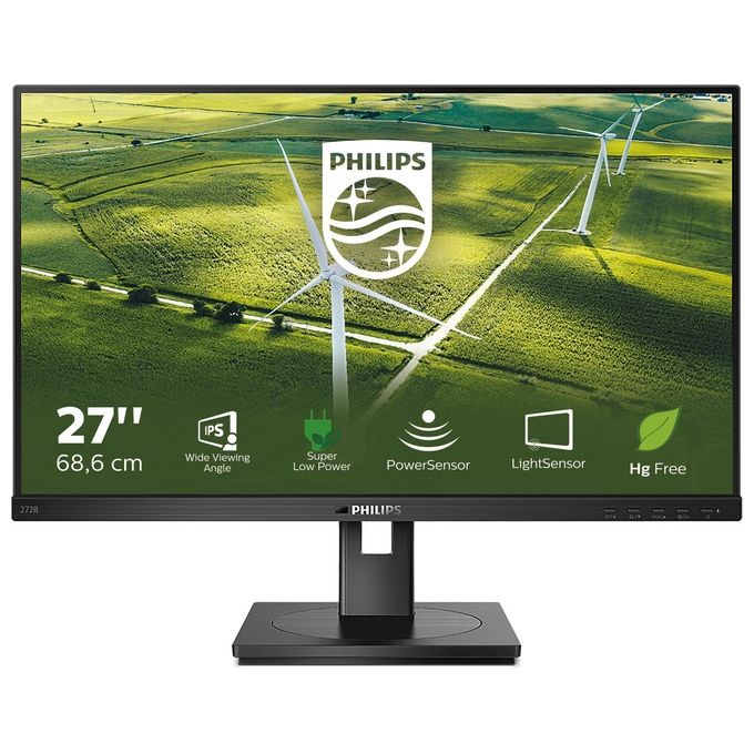 Philips Monitor 27'' LED IPS B-Line 272B1G - 00 1920x1080 Full HD Tempo di Risposta 4 ms