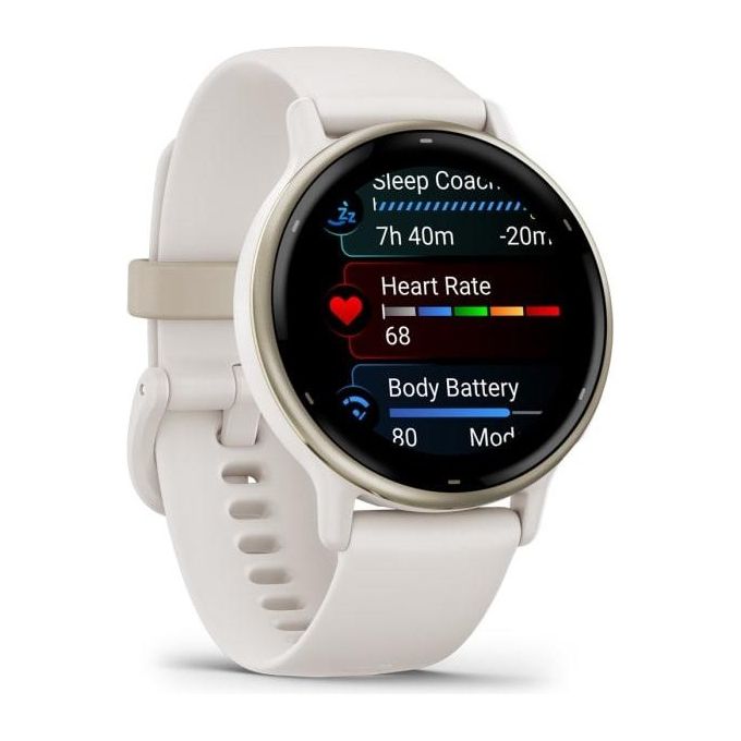 Garmin Vivoactive 5 1.2'' GPS Sport Salute Notifiche Cream gold and Ivory