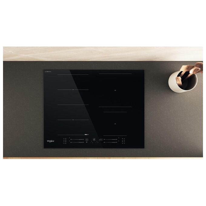Whirlpool 859991662060 WF S4665 CPBF Piano cottura Induzione 65 cm 4 fuochi FlexiSide con controllo touch e tecnologia CleanProtect colore Nero