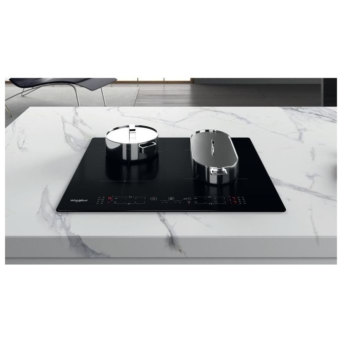 Whirlpool WB B8360 NE Piano Cottura ad Induzione 4 Zone 59 cm Nero