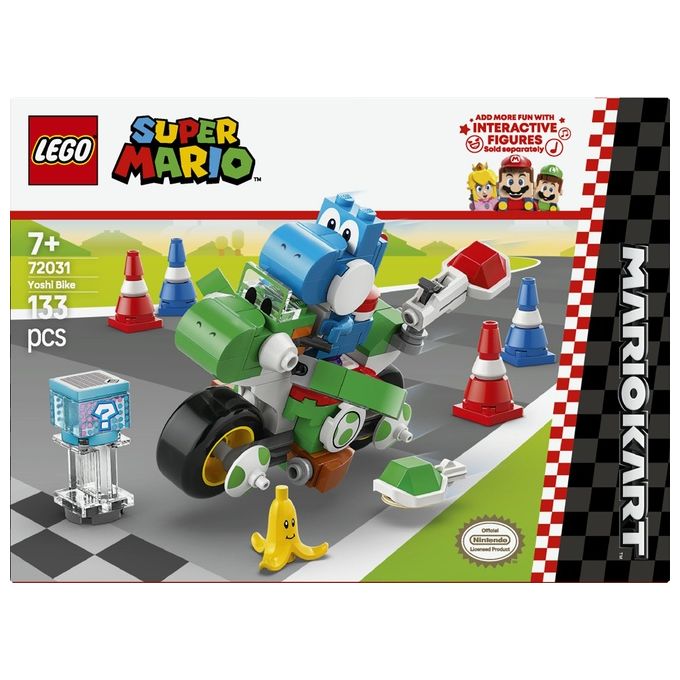 LEGO Set Moto Yoshi 72031 Mario Kart Super Mario in Edizione Esclusiva per Appassionati di Costruzioni Creative