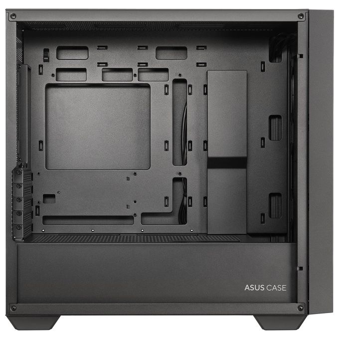 ASUS A21 Case micro-ATX, Radiatori fino a 360 mm, Schede Grafiche fino a 380 mm, Raffreddamento efficace, Cable Management, Chassis Nero