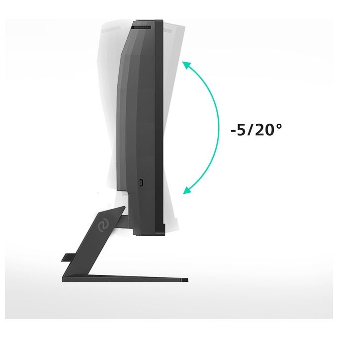 Philips Evnia 3000 34M2C3500L Monitor Gaming Curvo 32'' WQHD 180Hz 05ms FreeSync Premium HDR10 grigio scuro