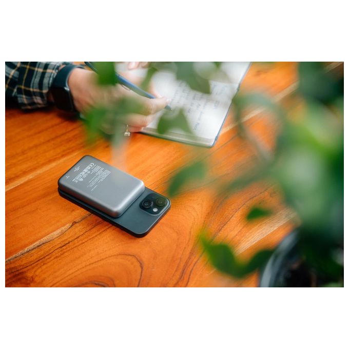 Verbatim Charge 'n' Go Polimeri di Litio 10000 Mah Carica Wireless Grigio