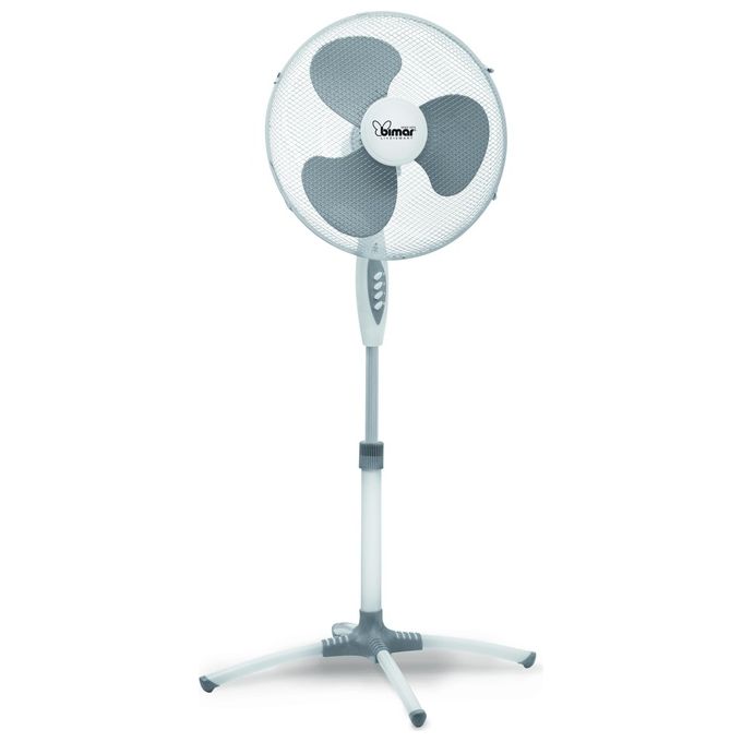 Innoliving Bimar INB-VP503 Ventilatore Piantana 40 cm 3 Pale 3 Velocita' Bianco Grigio