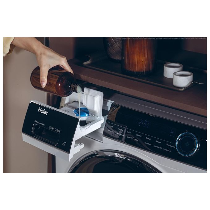 Haier HW100BD149 Lavatrice caricamento frontale 10 kg Classe A Profondita' 54 cm Centrifuga 1400 giri Motore Inverter Funzione Vapore colore Bianco Wifi
