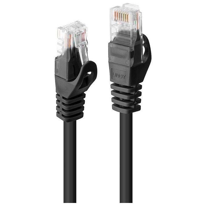 Linn Cavo di Rete Cat.6 U-Utp Basic Nero 1mt